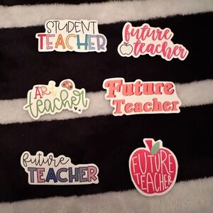 Future teacher and student teacher stickers laptop water bottle etc